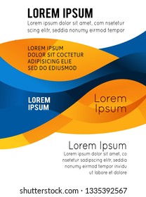 Professional business design layout template or corporate banner design. Magazine cover, publishing and print presentation. Abstract vector background.