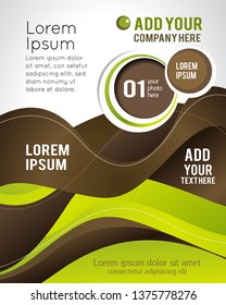 Professional business design layout template or corporate banner design. Magazine cover, publishing and print presentation. Abstract vector background.
