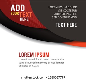 Professional business design layout template or corporate banner design. Magazine cover, publishing and print presentation. Abstract vector background.