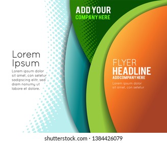 Professional business design layout template or corporate banner design. Magazine cover, publishing and print presentation. Abstract vector background.