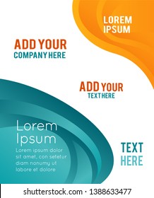 Professional business design layout template or corporate banner design. Magazine cover, publishing and print presentation. Abstract vector background.