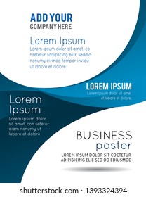 Professional business design layout template or corporate banner design. Magazine cover, publishing and print presentation. Abstract vector background.