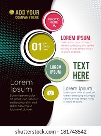Professional business design layout template or corporate banner design. Magazine cover, publishing and print presentation. Abstract vector background.