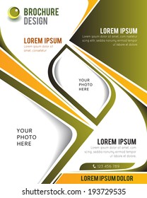 Professional business design layout template or corporate banner design. Magazine cover, publishing and print presentation. Abstract vector background.