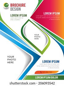 Professional business design layout template or corporate banner design. Magazine cover, publishing and print presentation. Abstract vector background.