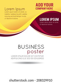 Professional business design layout template or corporate banner design. Magazine cover, publishing and print presentation. Abstract vector background.