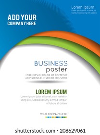 Professional business design layout template or corporate banner design. Magazine cover, publishing and print presentation. Abstract vector background.