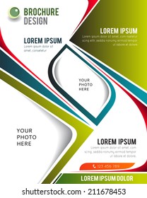Professional business design layout template or corporate banner design. Magazine cover, publishing and print presentation. Abstract vector background.