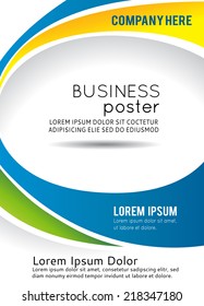 Professional business design layout template or corporate banner design. Magazine cover, publishing and print presentation. Abstract vector background.
