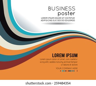 Professional business design layout template or corporate banner design. Magazine cover, publishing and print presentation. Abstract vector background.