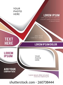 Professional business design layout template or corporate banner design. Magazine cover, publishing and print presentation. Abstract vector background.