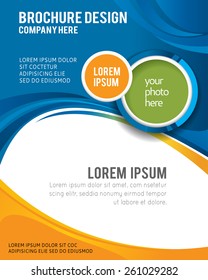 Professional business design layout template or corporate banner design. Magazine cover, publishing and print presentation. Abstract vector background.