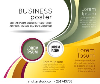 Professional business design layout template or corporate banner design. Magazine cover, publishing and print presentation. Abstract vector background.
