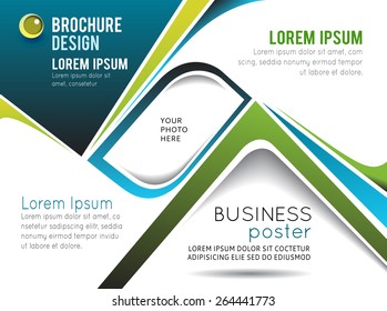 Professional business design layout template or corporate banner design. Magazine cover, publishing and print presentation. Abstract vector background.