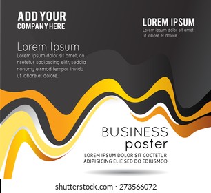 Professional business design layout template or corporate banner design. Magazine cover, publishing and print presentation. Abstract vector background.