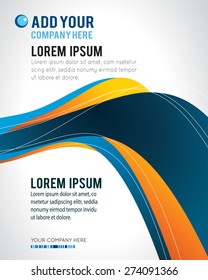 Professional business design layout template or corporate banner design. Magazine cover, publishing and print presentation. Abstract vector background.