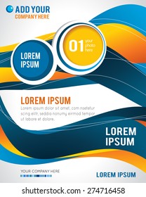 Professional business design layout template or corporate banner design. Magazine cover, publishing and print presentation. Abstract vector background.