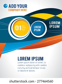 Professional business design layout template or corporate banner design. Magazine cover, publishing and print presentation. Abstract vector background.