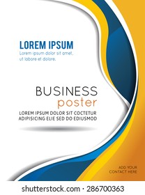 Professional business design layout template or corporate banner design. Magazine cover, publishing and print presentation. Abstract vector background.