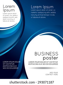 Professional business design layout template or corporate banner design. Magazine cover, publishing and print presentation. Abstract vector background.