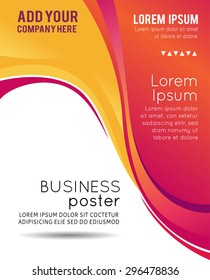 Professional business design layout template or corporate banner design. Magazine cover, publishing and print presentation. Abstract vector background.
