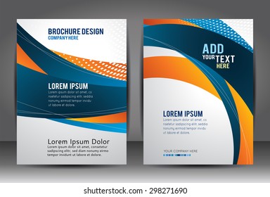 Professional business design layout template or corporate banner design. Magazine cover, publishing and print presentation. Abstract vector background.