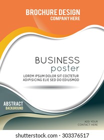 Professional business design layout template or corporate banner design. Magazine cover, publishing and print presentation. Abstract vector background.