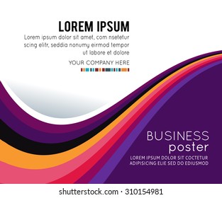 Professional business design layout template or corporate banner design. Magazine cover, publishing and print presentation. Abstract vector background.