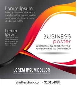 Professional business design layout template or corporate banner design. Magazine cover, publishing and print presentation. Abstract vector background.