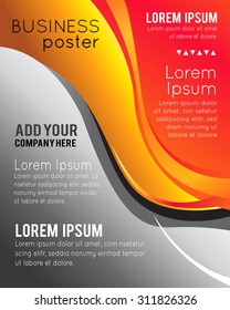 Professional business design layout template or corporate banner design. Magazine cover, publishing and print presentation. Abstract vector background.