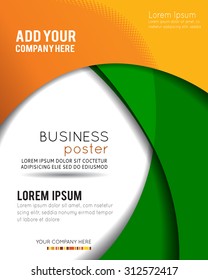 Professional business design layout template or corporate banner design. Magazine cover, publishing and print presentation. Abstract vector background.
