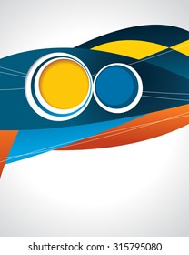 Professional business design layout template or corporate banner design. Magazine cover, publishing and print presentation. Abstract vector background.