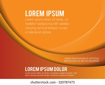 Professional business design layout template or corporate banner design. Magazine cover, publishing and print presentation. Abstract vector background.