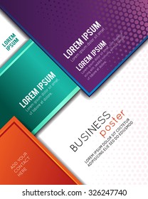 Professional business design layout template or corporate banner design. Magazine cover, publishing and print presentation. Abstract vector background.