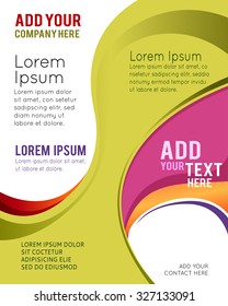 Professional business design layout template or corporate banner design. Magazine cover, publishing and print presentation. Abstract vector background.