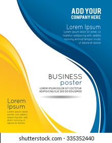 Professional business design layout template or corporate banner design. Magazine cover, publishing and print presentation. Abstract vector background.