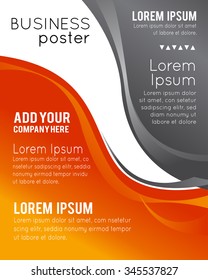 Professional business design layout template or corporate banner design. Magazine cover, publishing and print presentation. Abstract vector background.