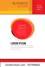 Professional business design layout template or corporate banner design. Magazine cover, publishing and print presentation. Abstract vector background.