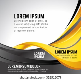 Professional business design layout template or corporate banner design. Magazine cover, publishing and print presentation. Abstract vector background.