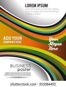 Professional business design layout template or corporate banner design. Magazine cover, publishing and print presentation. Abstract vector background.