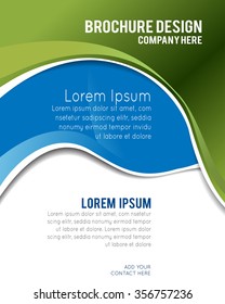 Professional business design layout template or corporate banner design. Magazine cover, publishing and print presentation. Abstract vector background.