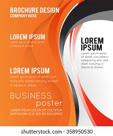 Professional business design layout template or corporate banner design. Magazine cover, publishing and print presentation. Abstract vector background.