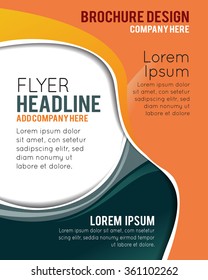 Professional business design layout template or corporate banner design. Magazine cover, publishing and print presentation. Abstract vector background.