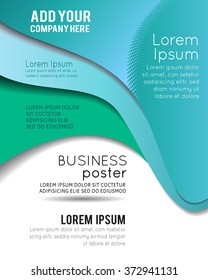 Professional business design layout template or corporate banner design. Magazine cover, publishing and print presentation. Abstract vector background.