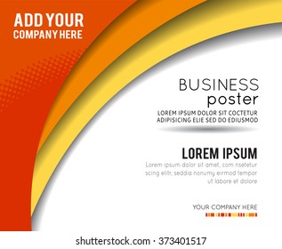 Professional business design layout template or corporate banner design. Magazine cover, publishing and print presentation. Abstract vector background.