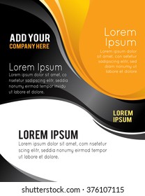 Professional business design layout template or corporate banner design. Magazine cover, publishing and print presentation. Abstract vector background.
