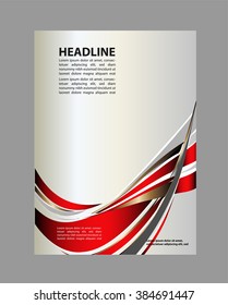 Professional business design layout template or corporate banner design. Magazine cover, publishing and print presentation. Abstract vector background.
