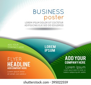 Professional business design layout template or corporate banner design. Magazine cover, publishing and print presentation. Abstract vector background.