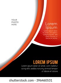 Professional business design layout template or corporate banner design. Magazine cover, publishing and print presentation. Abstract vector background.