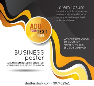 Professional business design layout template or corporate banner design. Magazine cover, publishing and print presentation. Abstract vector background.